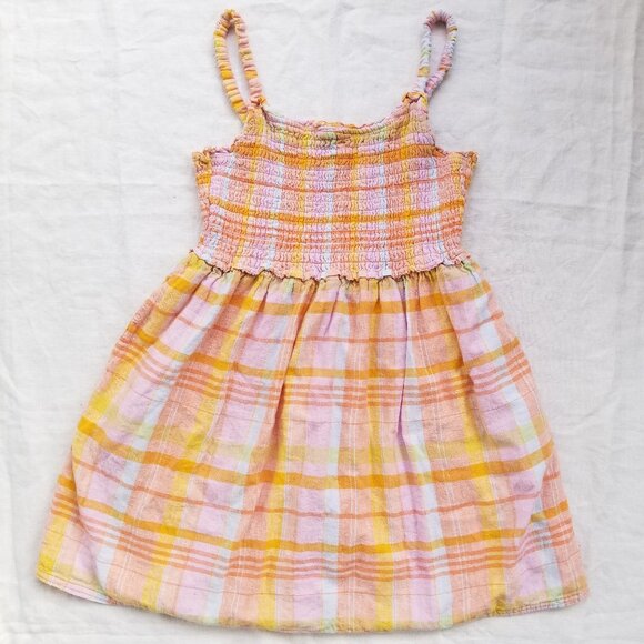 AMERICAN EAGLE LINEN PLAID BABYDOLL DRESS SIZE XS - Picture 1 of 5